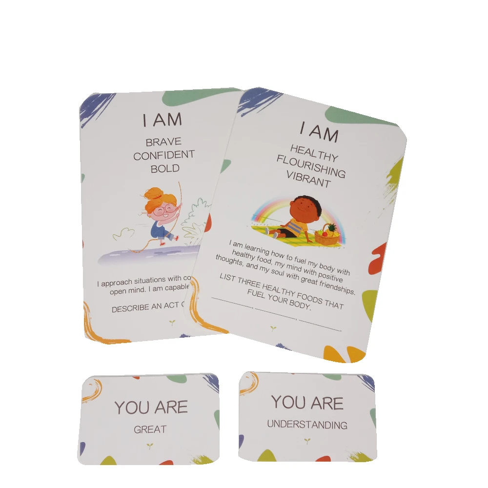 Free sample high quality custom printing playing game cards flash cards with box