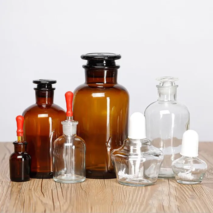 New Laboratory Glass Dropping Bottles Reagent Bottle