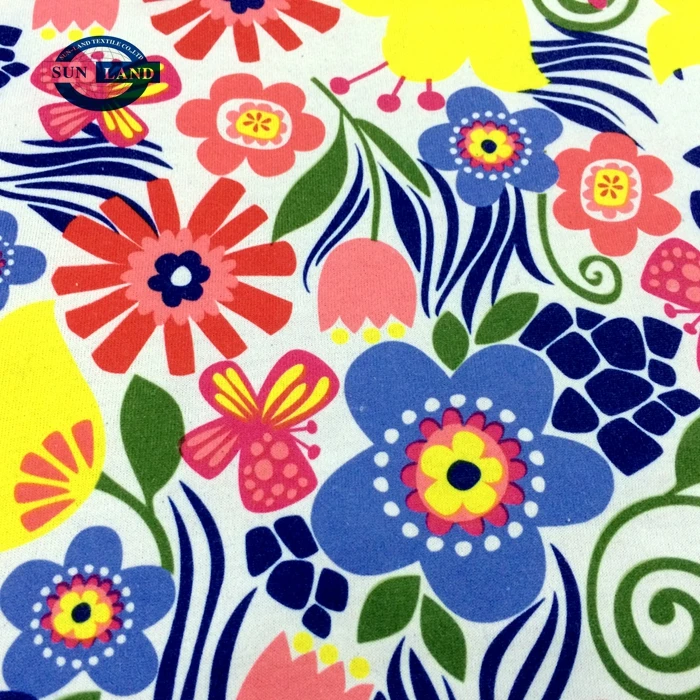 sublimation print use  basic crew neck tee shirts clothing polyester cover cotton knit jersey fabric