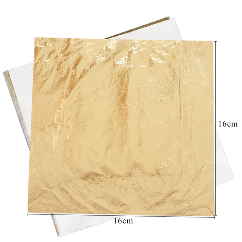 16X 16cm 1000sheets/pack Gold Leaf Copper #2.5 Copper Leaf Sheets Nail Art DIY Color Furniture Decoration Craft Home Decor