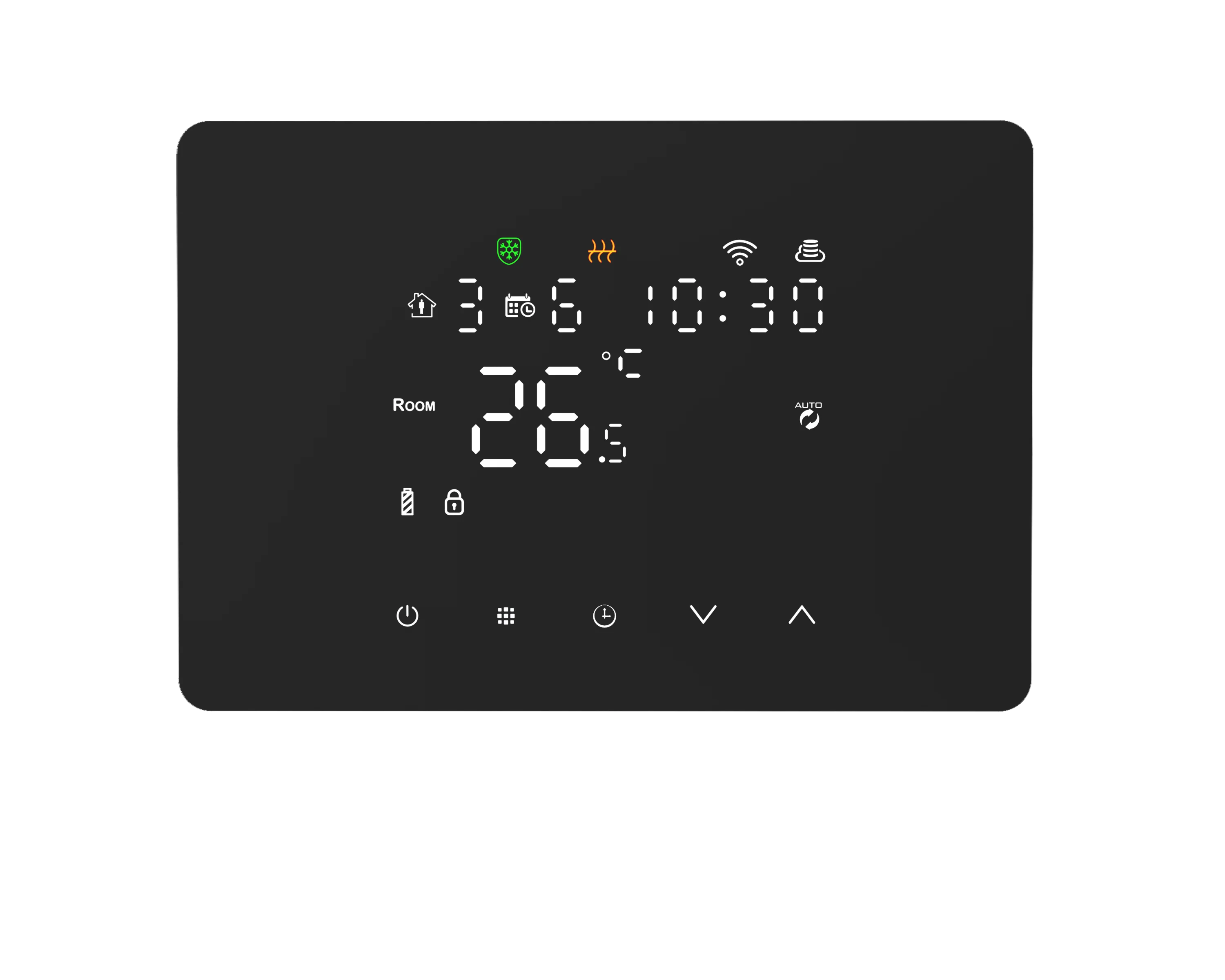 Wireless Smart Programmable Electric Thermostat for Smart Home Heating Voice Controlled by Android and iOS Phone
