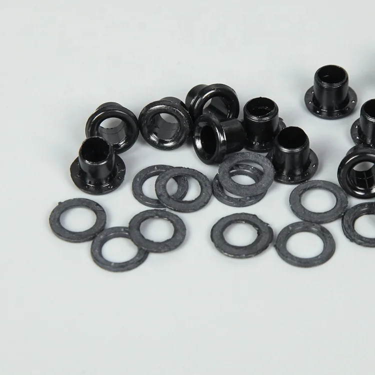 Hot Sale Round white black Transparent 12mm plastic eyelet for garment clothes handbags luggage shoes