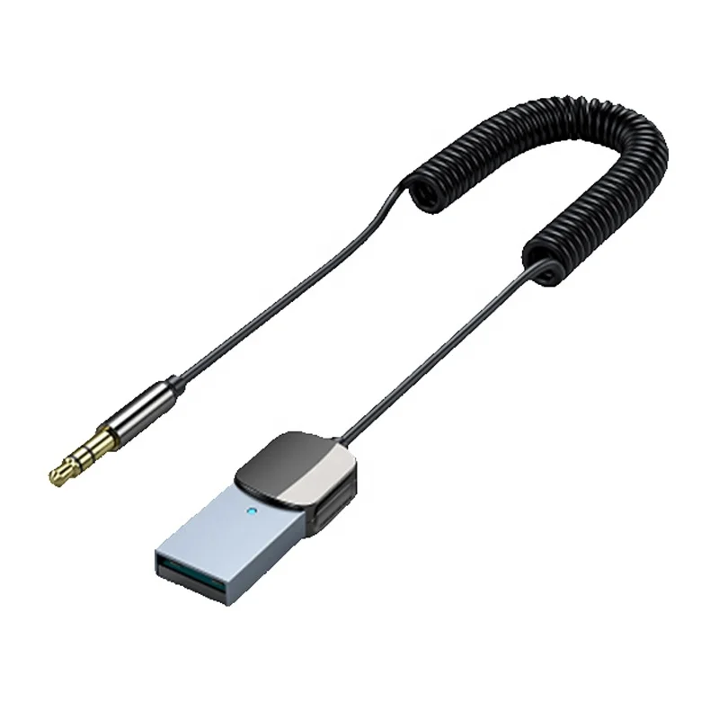 Essager Bt5.0 Aux адаптер автомобильный беспроводной Usb до 3 5 мм Музыкальный Микрофон Громкая связь Bluetooth динамик аудио передатчик