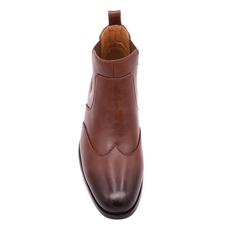 British Style Business WING TIP Chelsea Boots man dress shoes