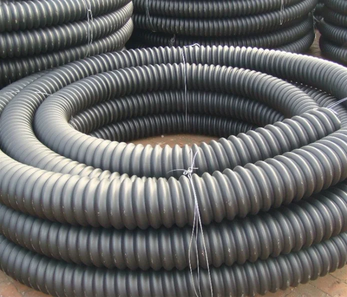 Engineering PE Carbon Corrugated Coiled Pipe 50 Weak Current Protection PE Pipe Light Threading Pipe