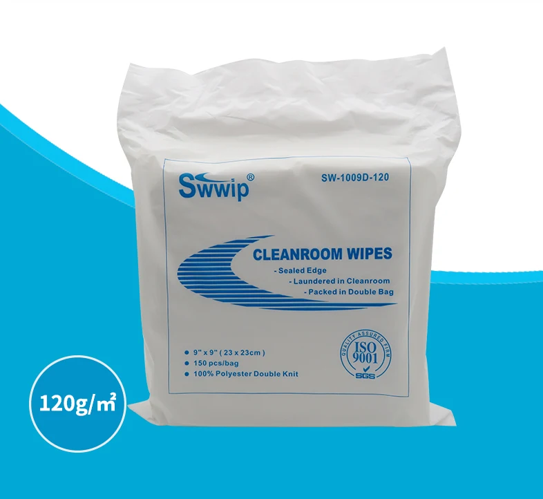Workshop Industrial 9 x 9 Knitted Polyester Cleaning Wipes Cleanroom Wiper