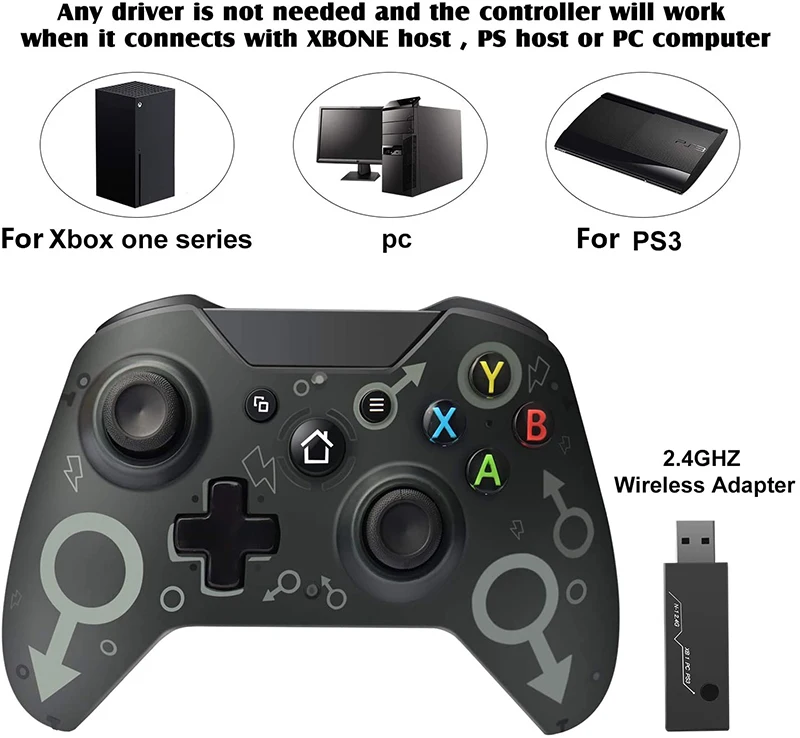  Беспроводной адаптер 2 4 ГГц игровой геймпад джойстик для Xbox One X S Ps3/windows/ПК контроллер консоль из