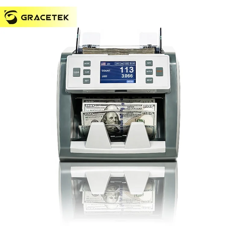 Chinese Battery Operated Money Counter Bank Grade Bill Cash Counting Equipment Machine Used to Count