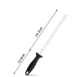 10 inch ceramic honing rod diamond kitchen knife sharpener  Knife Sharpener Rod