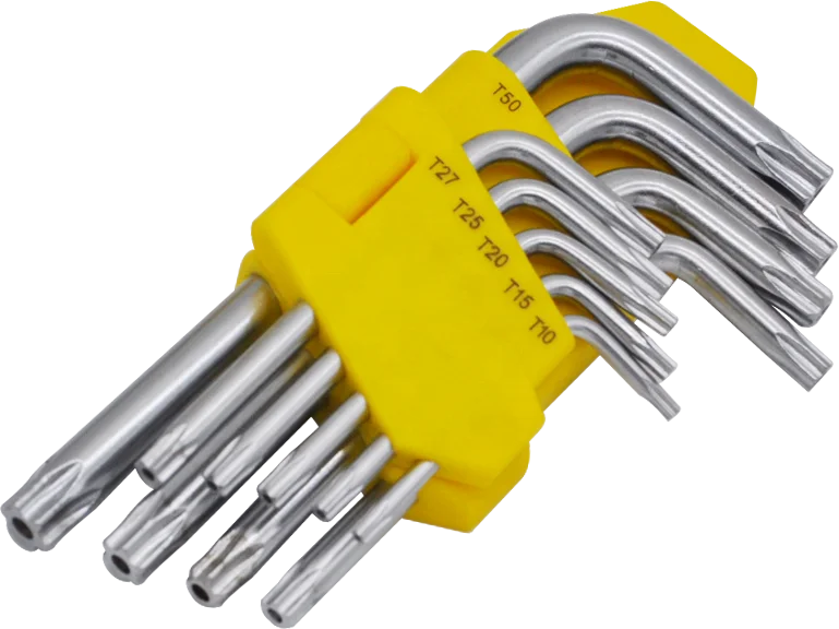 FLOURISH  high quality 9pcs short arm torx key hand tools&hex key&allen wrench