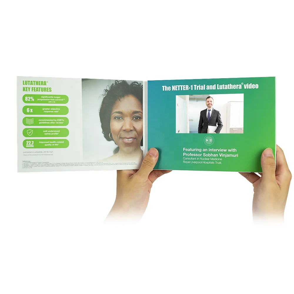 Custom TFT 5 Inch Screen LCD Video Greeting Business Card Video Mailer