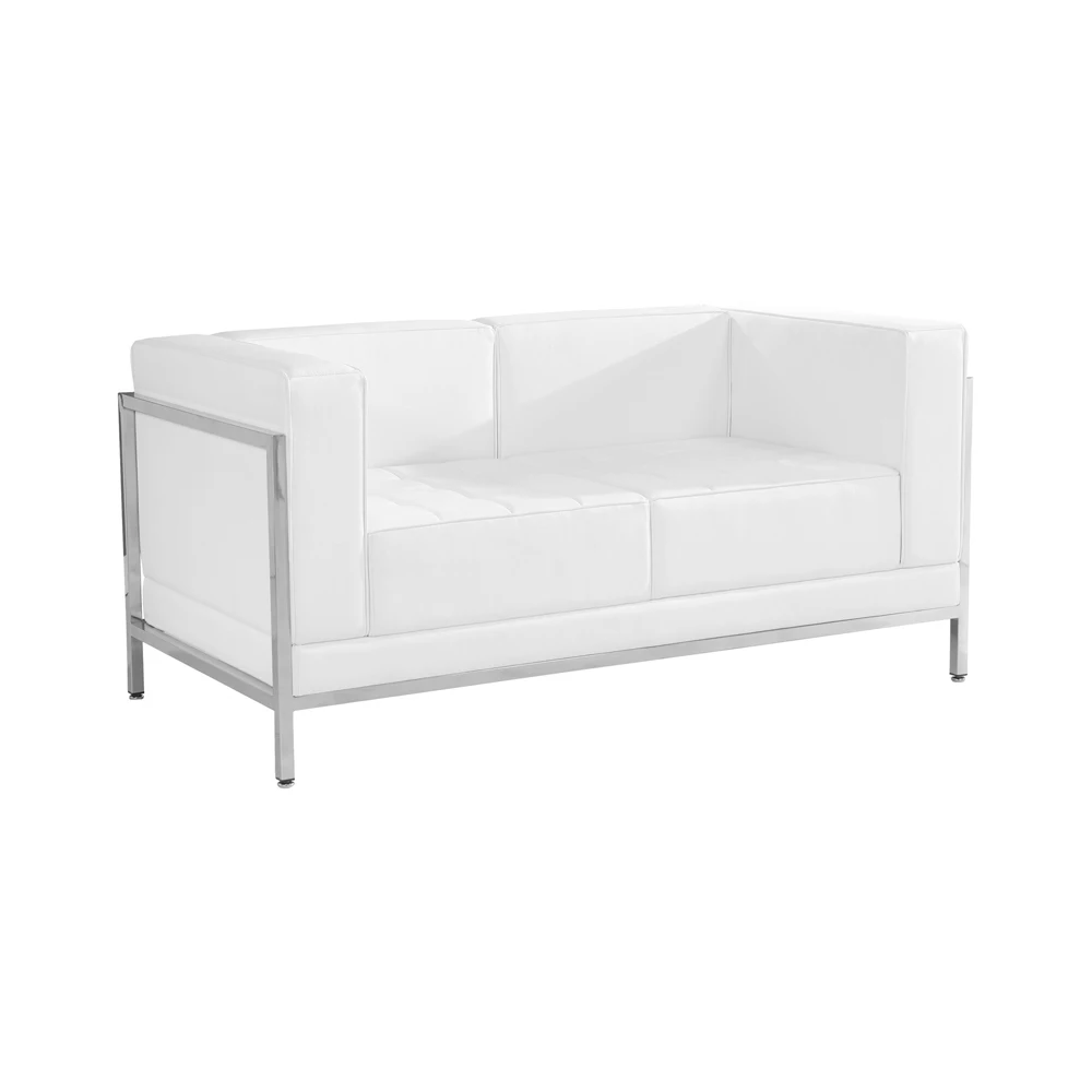 Office Modern U Shape Black Genuine Leather Couch 10 7 Seater Sectional Sofa Set Designs