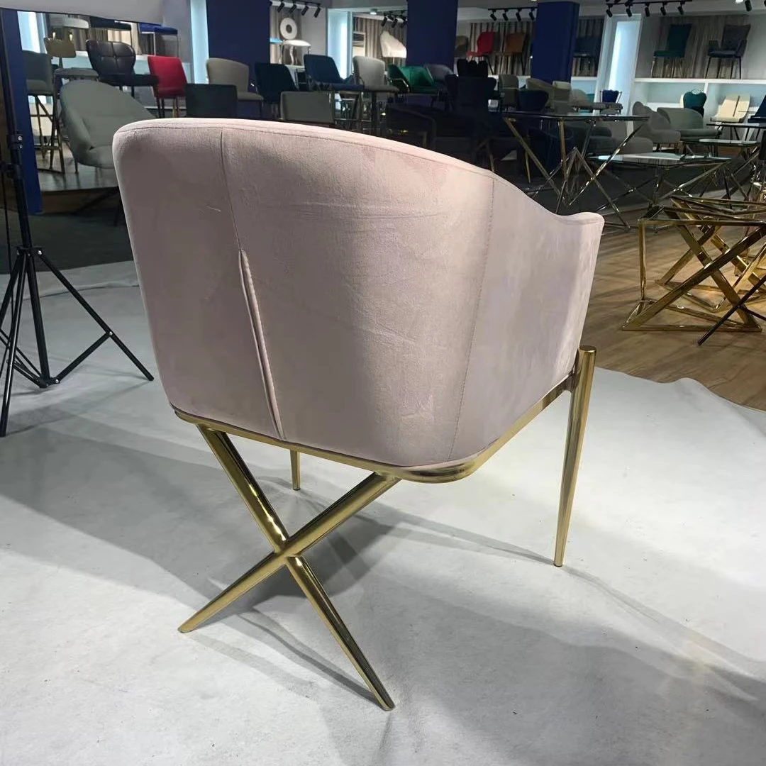 Современная мебель для промышленной комнаты роскошная винтажная гостиной вращающийся обеденный стул из льняной ткани с металлическими ножками стулья