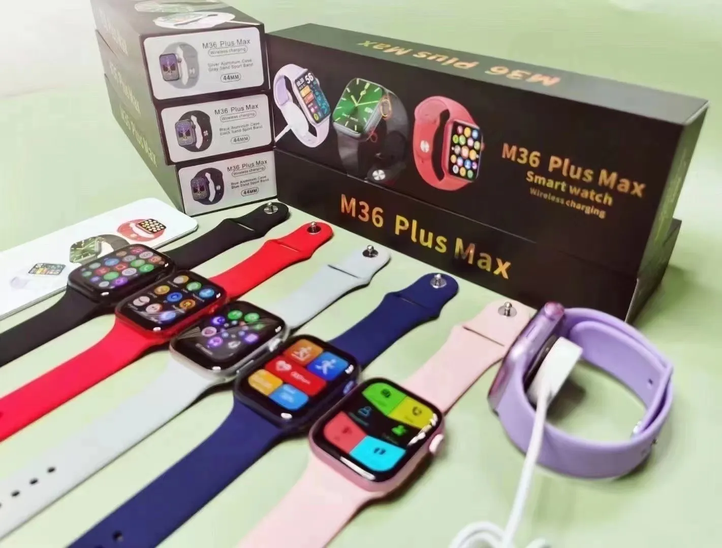  Серия 6 Смарт-часы 2021 M36 плюс Max Smartwatch 1 82 дюймов полный экран Reloj интеллигентая (ый)