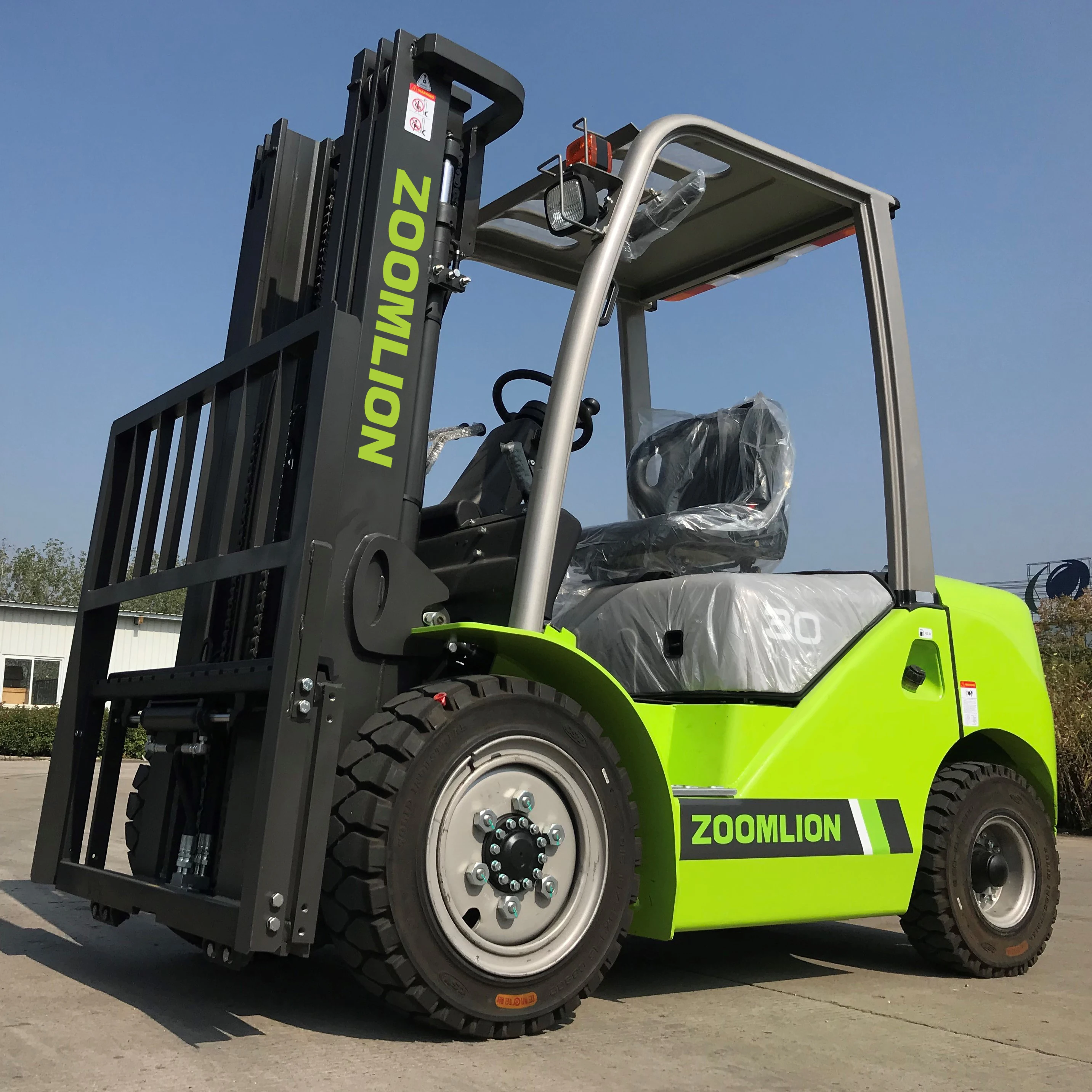 ZOOMLION block clamp diesel fork lifter counter balance forklift 3.0 ton best montacarga