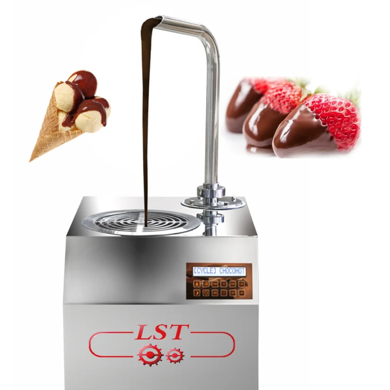 LST hot sale Commercial Hot Chocolate Dispenser Automatic melting machine for strawberry coating Chocolate Machine