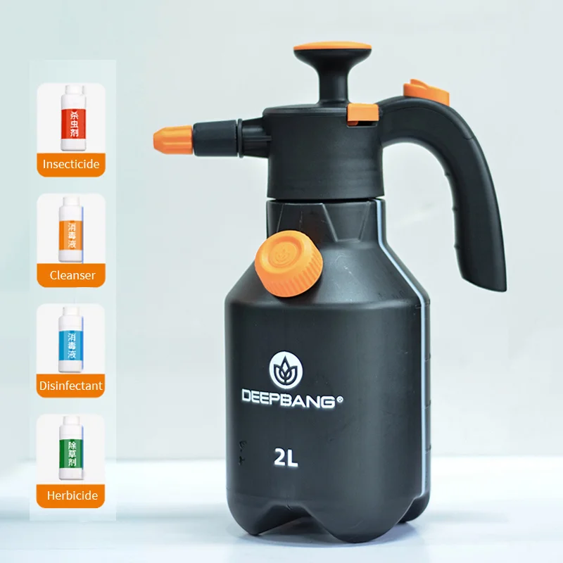 2L Sprayer with Water Inlet FKM Seal Ring Sprayer Plastics Bottles for Pesticides For Chemicals Cleaning Sprayer