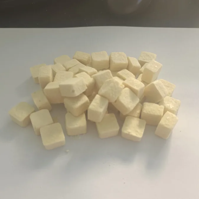Замороженные сушеные кубики тофу фасоли для лакомств домашних животных