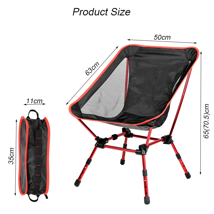 
Singda 2020 New Outdoor Folding Aluminum Moon Beach Camping Chair 