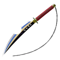 Toy Sword Steel Wooden 104cm Anime Katana Toy Wooden Samurai Sword Weapon Samurai Demon Slayer Wooden Japanese Bamboo 1:1 104cm