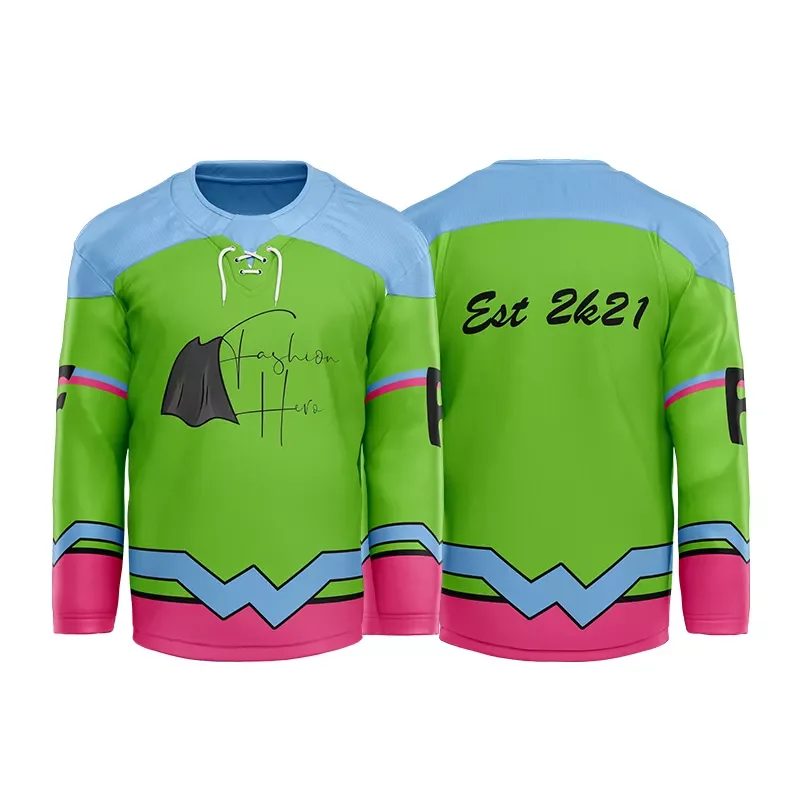 Professional Design Sublimated Hockey Jerseys Polyester Ice Hockey Jersey Fabric Ice Hockey Jersey