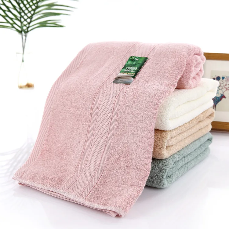 Factory price luxury soft bath towel dobby bamboo bath towel