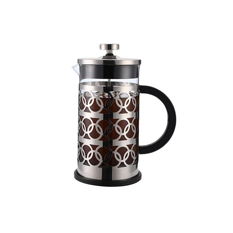 Top Sale  Customize Logo Coffee pot Wholesale Portable Stainless Steel French Coffee Press