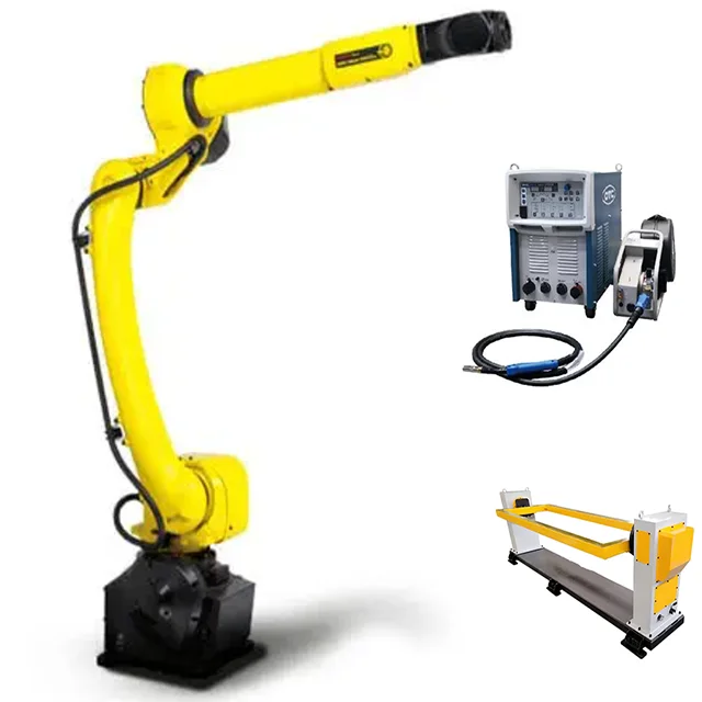 Сварочный робот FANUC ARC-Mate 100 iC/8L с роботом-позиционером Tig Mig и сварочной проволокой для сварки стальных труб