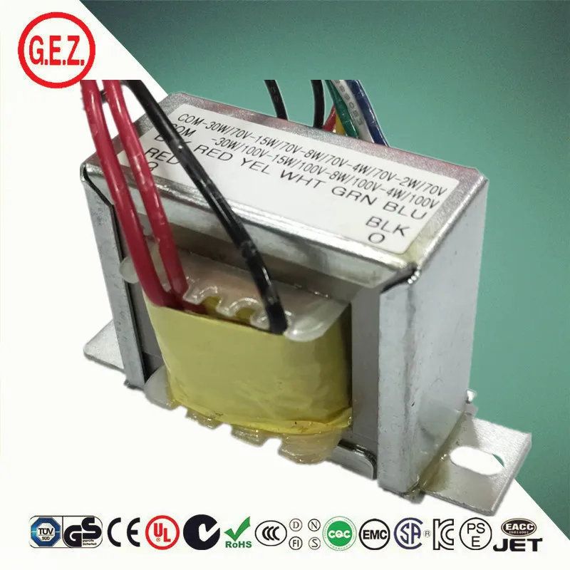 70vV 100V 30W 15W 8W 4W EI48 трансформатор аудио индивидуальные масляные силовые трансформаторы