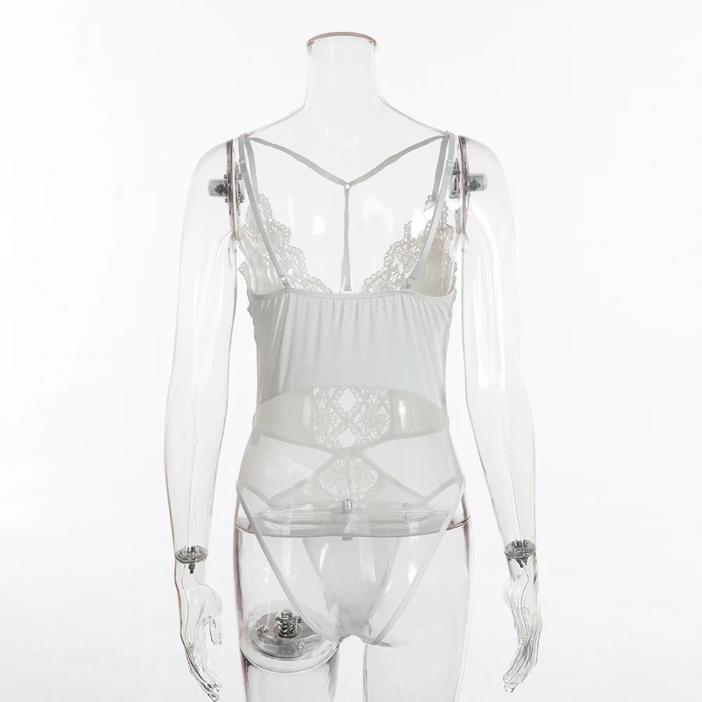 Wholesale Women Hot Transparent Fishnet Lace Hollow Out Bodysuit Sexy underwear