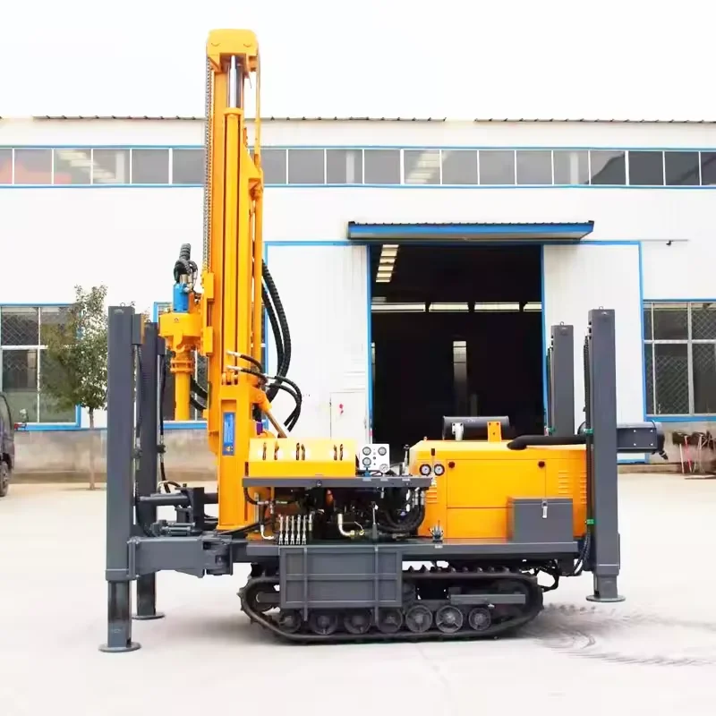 high efficient big 300m air compressor water bore hole well drilling rig machine for sale