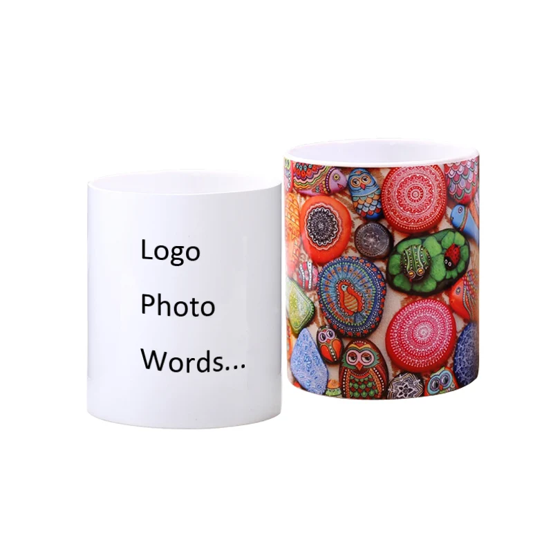 Керамическая сублимационная банка для свечей, сублимационный подсвечник, сделай сам, ручка, щетка, емкость для хранения, подсвечник, сублимация под заказ