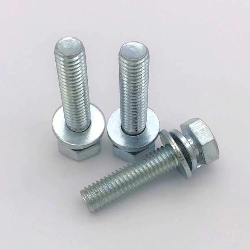 Galvanized Grade 4.8 8.8 10.9 External Hexagon Bolt Combination Bolts And Nuts Screw Bolts Machinery to Fasteners Combination