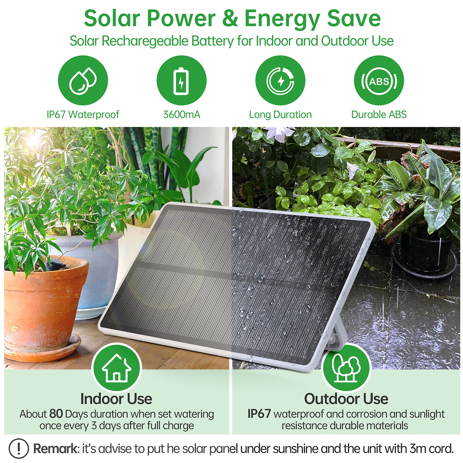 Solar Powered Micro diy Automatic plant water timer device solar drip Irrigation kit full systems for home garden indoor plant
