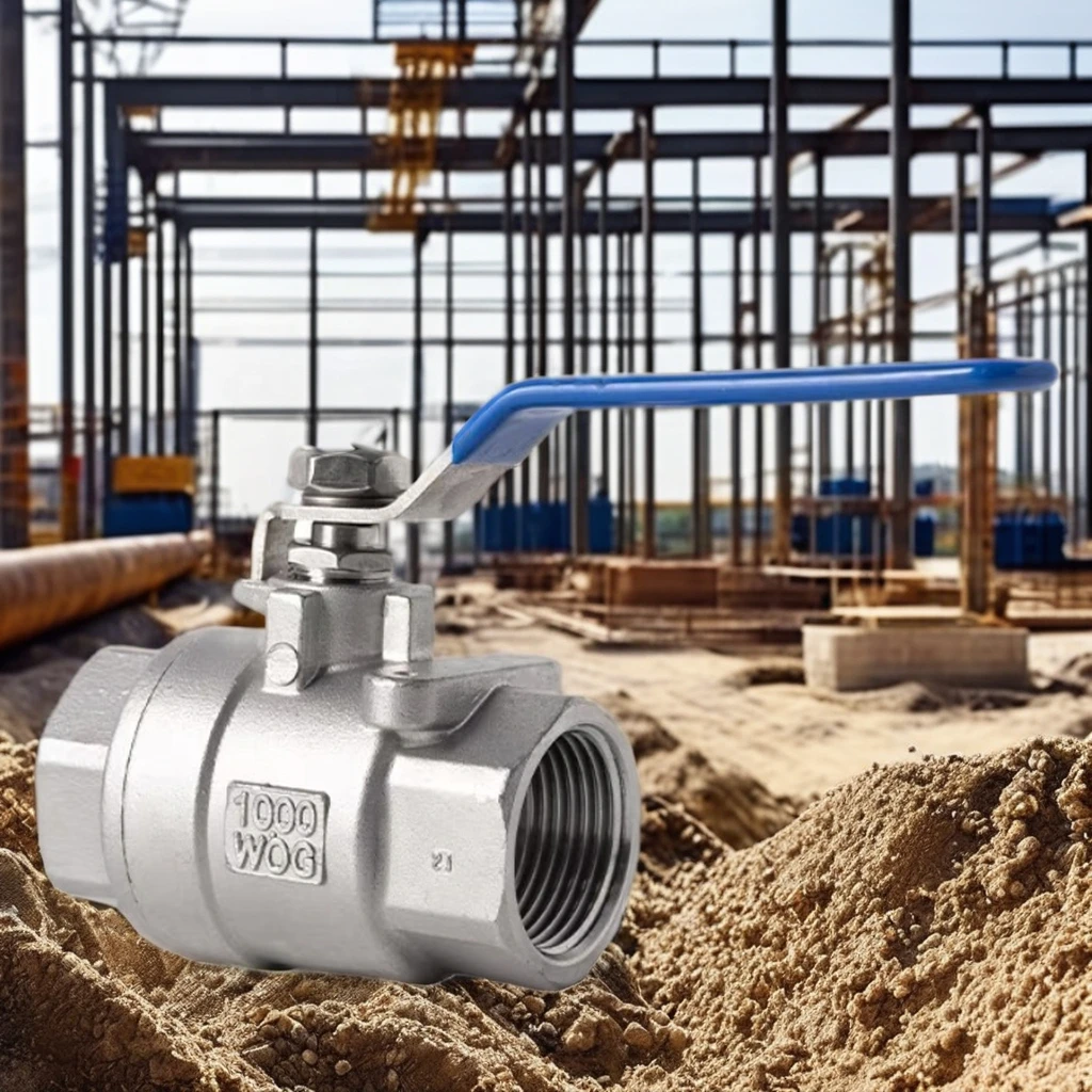 Stainless Steel 304 High-Temperature Two-Piece 300 Degree Steam 6/4 Min 1 Inch DN15 Internal Water OEM Pneumatic Ball Valve