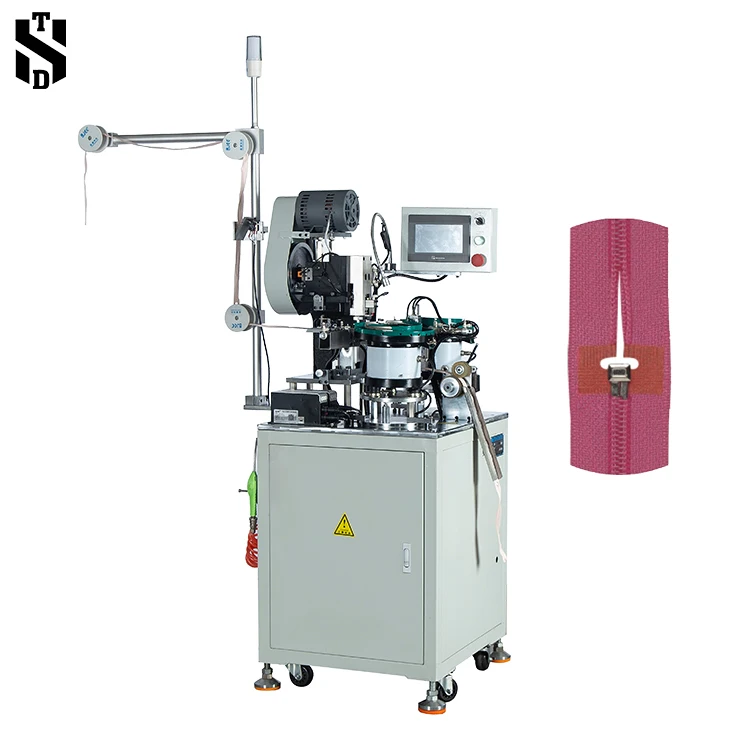 Полностью автоматическая машина для штыревых коробок на молнии для открытой металлической молнии из нейлона