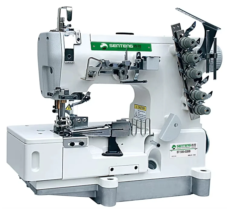 ST- 500-02BB Industrial High Speed Sewing Machine Interlock For Sewing Rolled-edge