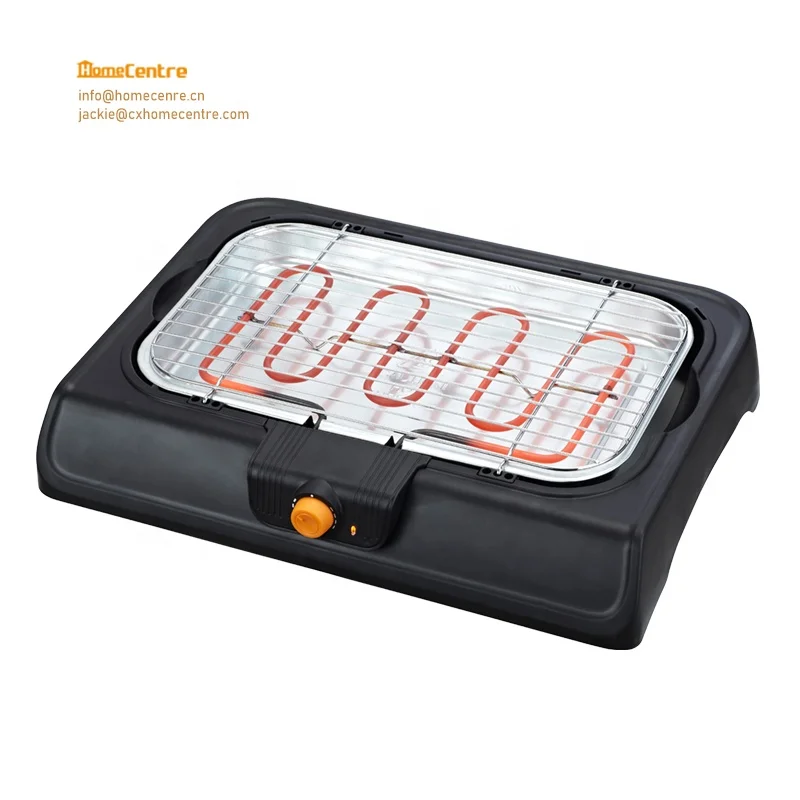 2 in 1 adjustable Electric BBQ Grill Electric Barbecue Grill Indoor Tabletop