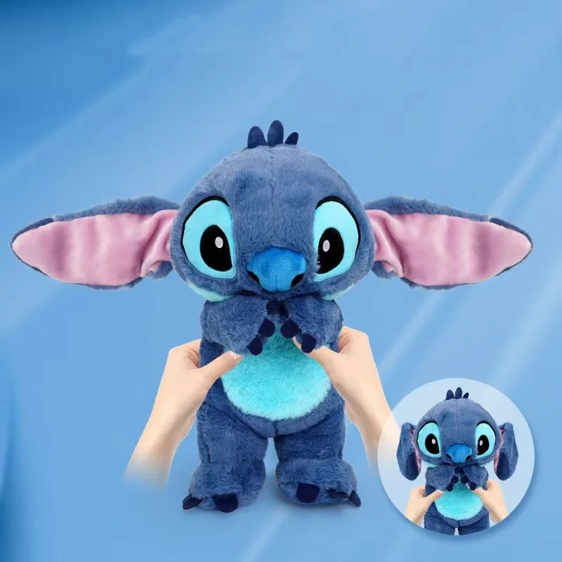 2024 New Stitch Plush Toy Cartoon Stuffed Soft Stitch Stress Relief Doll Car Pillow Comforting Toy Kids Xmas Gift
