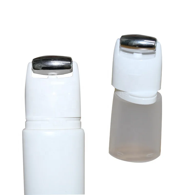 Multi function plastic cosmetic oval tube with stainless steel roller ball tube massage squeeze tube for cream packaging