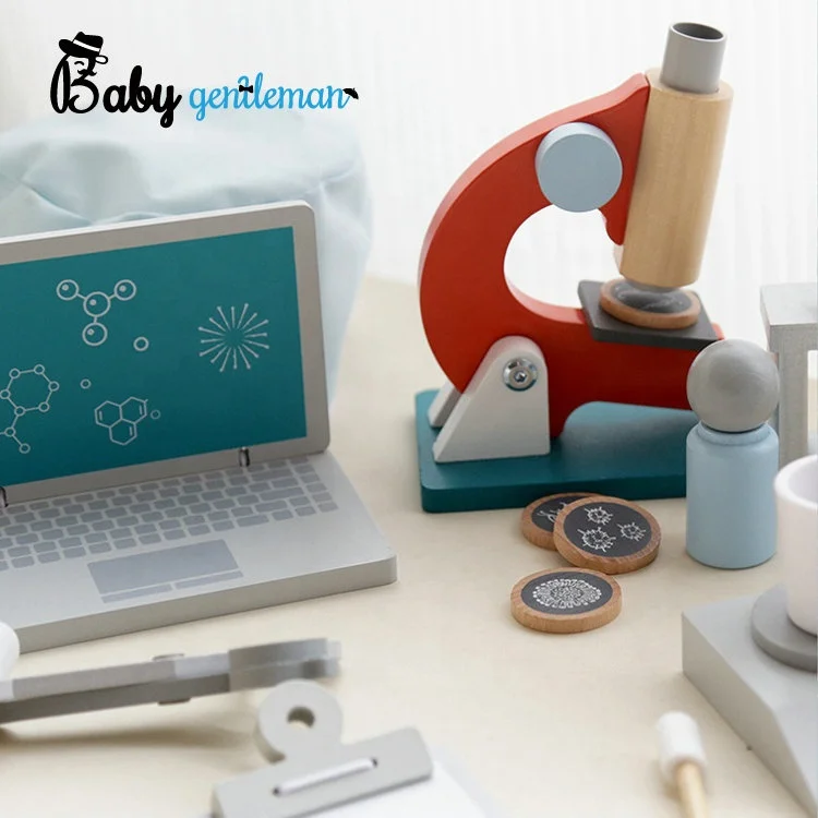 Customize Educational Experiment Kit Wooden Pretend Science Toy For Kids Z10748D
