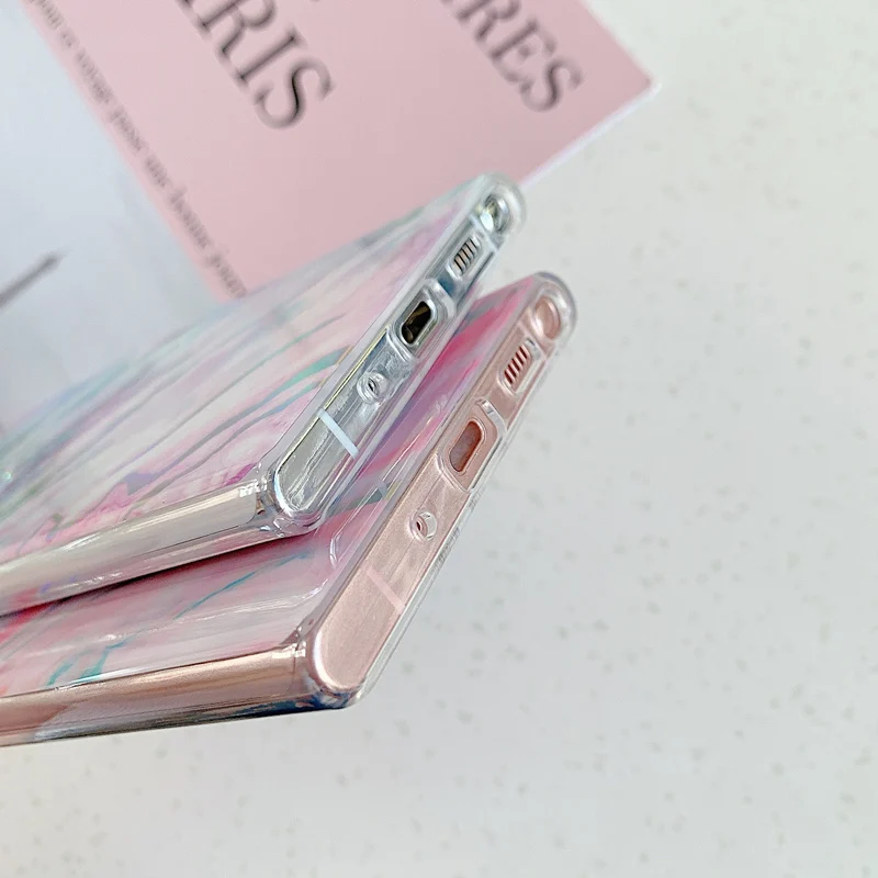 Чехол Fundas A32 для Samsung S21 Ultra Роскошный чехол телефона A72 A52 A21S A42 A12 FE Note 20 ультрамраморный
