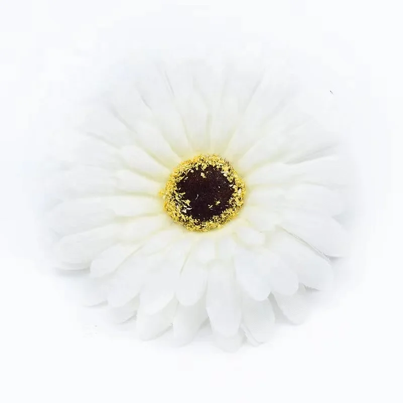 Colorful artificial daisy flower heads for DIY decoration