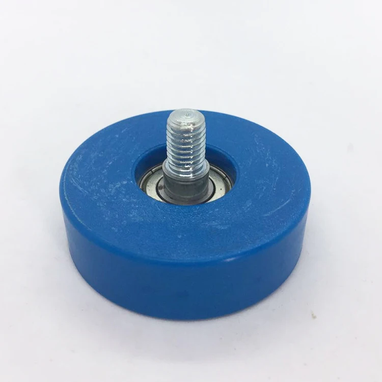 15*50mm 50mm OEM Flat Plastic nylon pulley roller wheel with 608zz bearing for conveyor belt machine