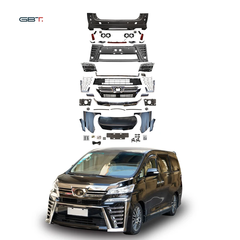 GBT Factory Direct Modification Part car kit for Toyota vellfire 20 facelift upgrade to 30 for toyota vellfire bodykit