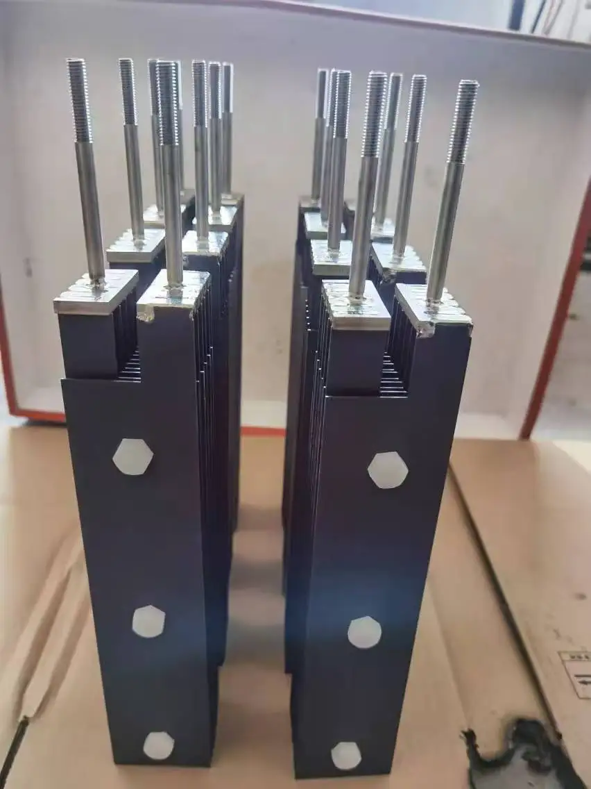 ruthenium iridium coated MMO titanium anode titanium electrode chlorine generator used for Electrolytic sodium chloride