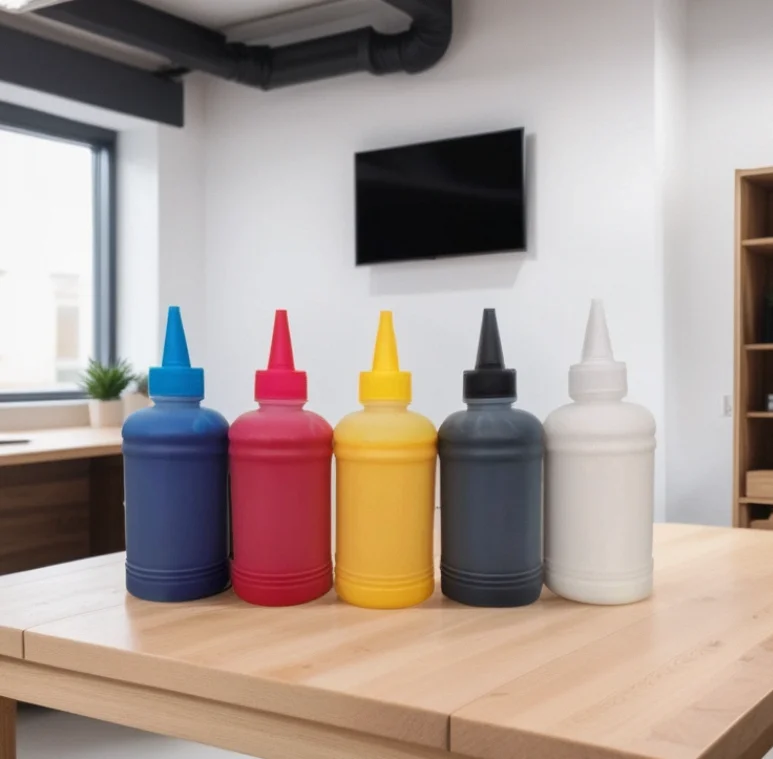 Promotional CMYK White vivid color high concentration white ink offset 1000ml heat transfer printing ink