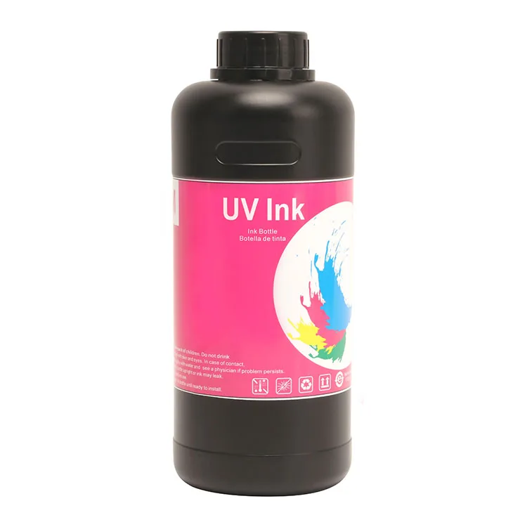 CMYK And White Neutral Hard LED Printer Ink UV For Epson Printhead Dx4 Dx6 Dx7 Dx8 Dx9 Dx10 Dx11 Print Head Printer Head