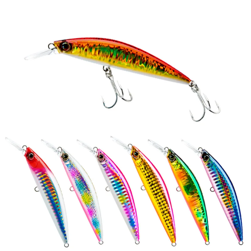 15colors 27g 90mm Sinking Minnow Lure Trout Peche Artificial Hard Bait Bass Salmon Plastic Casting Fishing Lures Wholesale