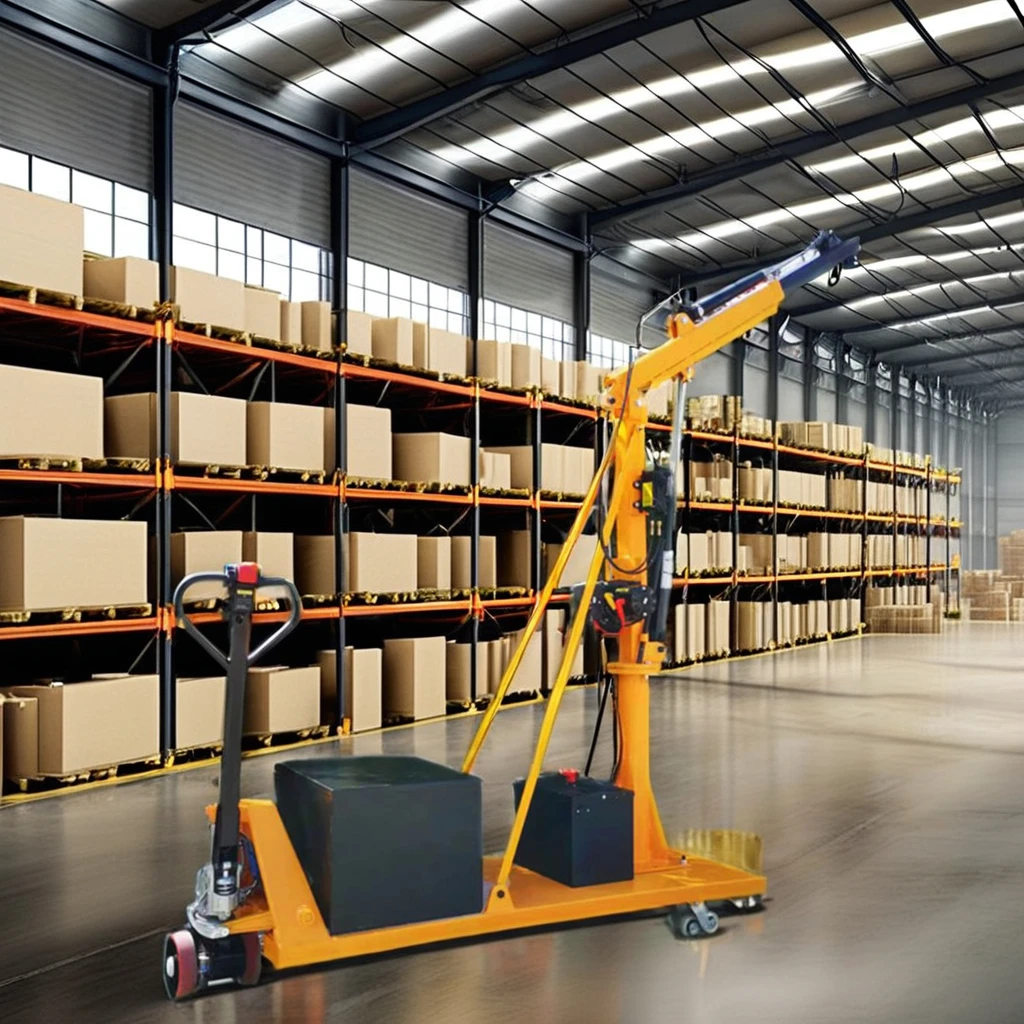 CE Certification 360 Degree Rotation Hydraulic Construction warehouse lifting machine manual lifting equipment powered crane